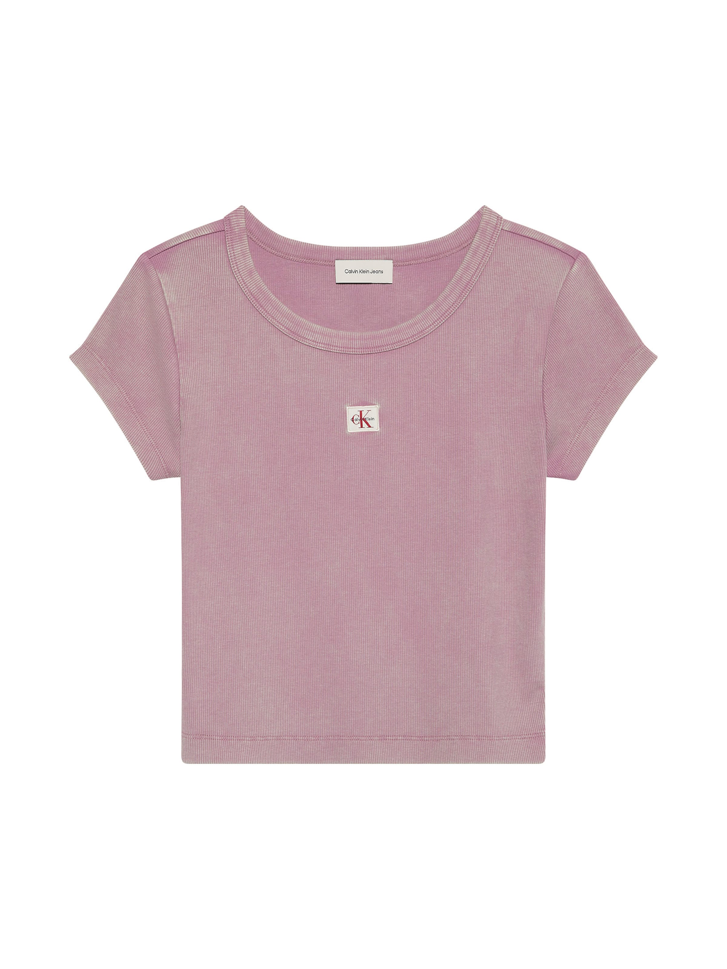 Calvin Klein Jeans Shirt in XXS in de kleur Lichtroze / Wit, Productweergave