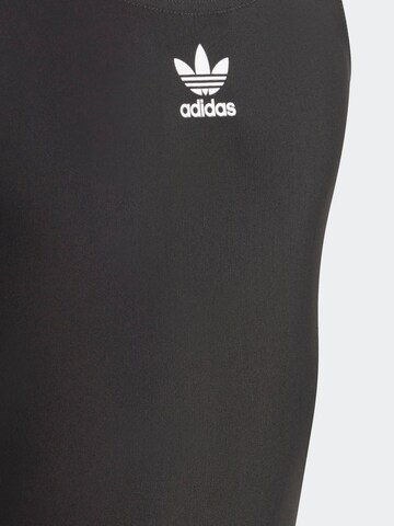 ADIDAS ORIGINALS Ολόσωμο μαγιό 'Adicolor 3-Stripes' σε μαύρο