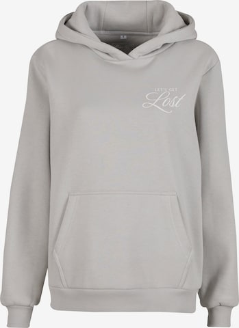 Sweat-shirt 'Lost Flowers' Miss Tee en gris : devant