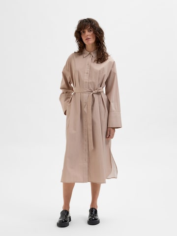 SELECTED FEMME Blusekjole 'STANIE' i beige