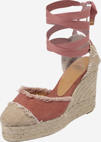 Castañer Strap Sandals 'Catalina' in Pink: front