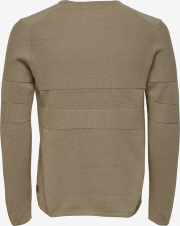 Only & Sons Trui 'NIKO' in Beige