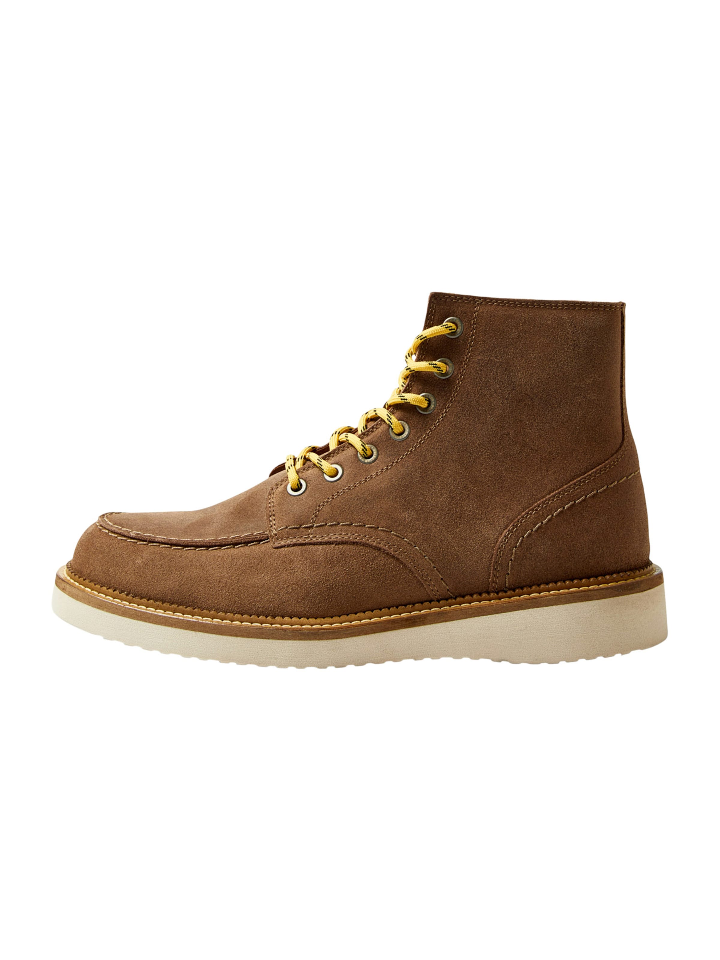 SELECTED - Botas con cordones 'SLHTEO' en marrón: frente