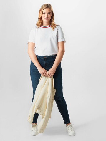 ONLY Carmakoma Skinny Jeans 'Laola' in Blauw