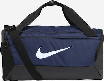 NIKE Športová taška 'Brasilia 9.5' - Modrá: predná strana