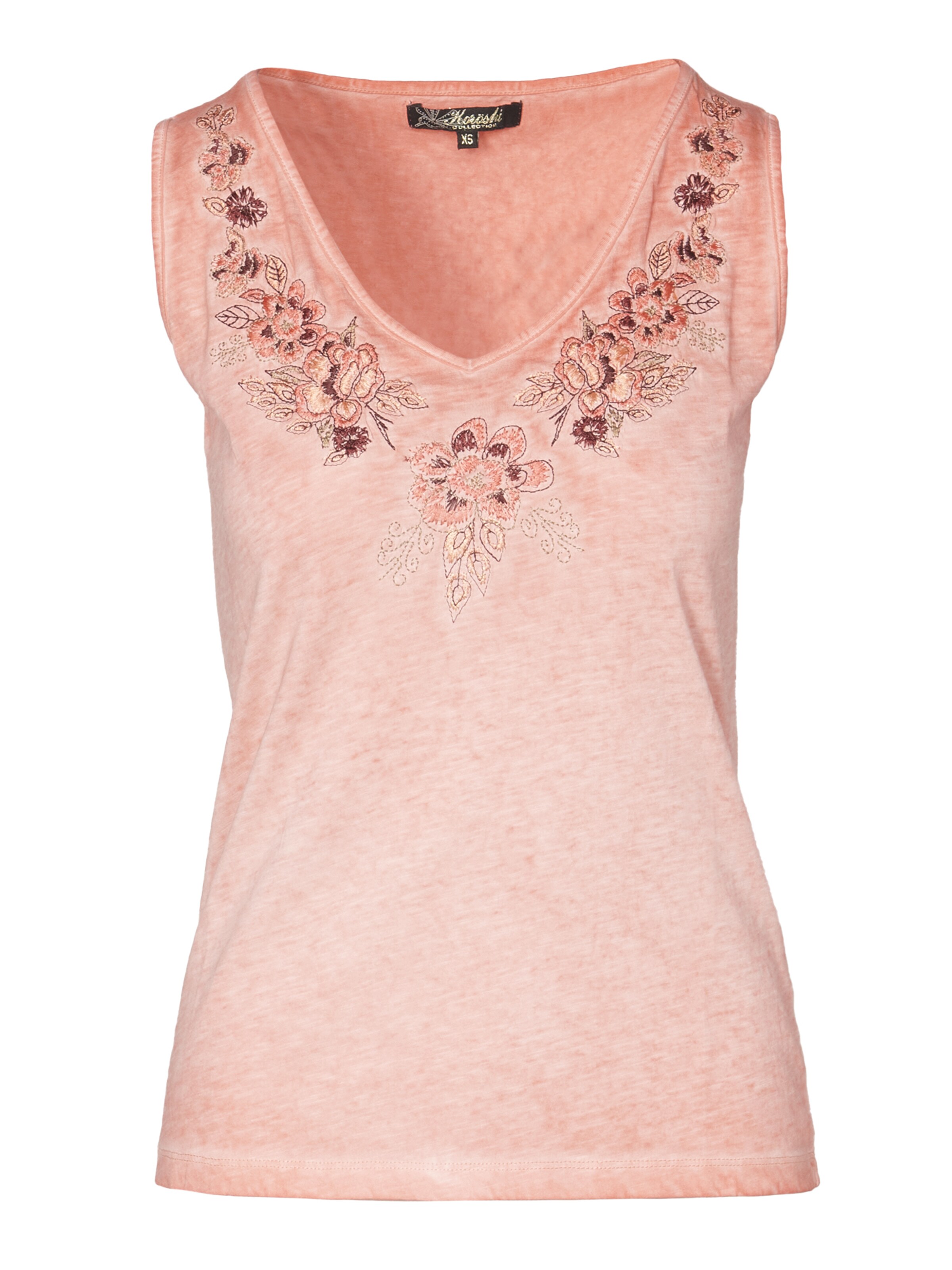 oranžinė KOROSHI Palaidinė be rankovių: priekis