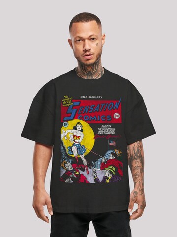 T-Shirt 'Wonder Woman Sensation Comics Issue 1' F4NT4STIC en noir : devant