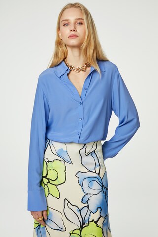 Fabienne Chapot Blouse in Blauw: voorkant