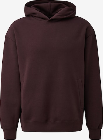 QS Sweatshirt in Bruin: voorkant