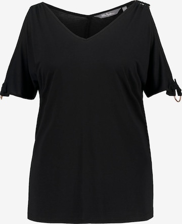 T-shirt Ulla Popken en noir : devant