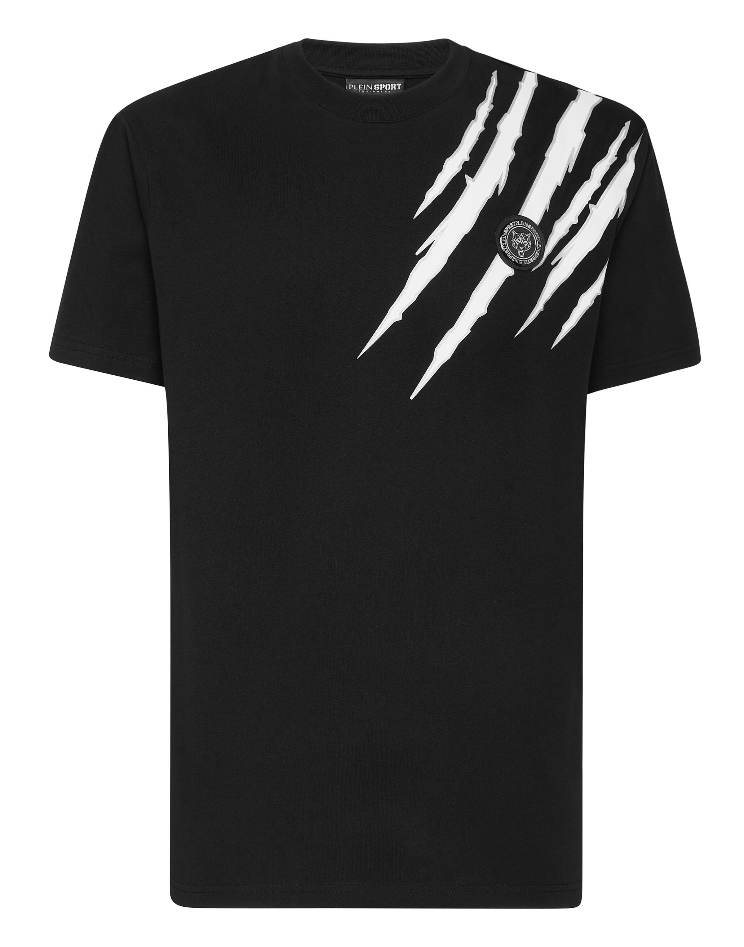 Maglietta 'Scratch' di Plein Sport in nero: frontale