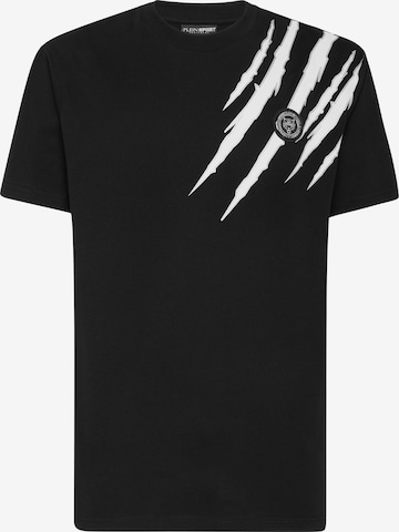 Maglietta 'Scratch' di Plein Sport in nero: frontale