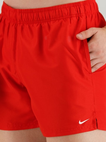 Nike Swim Regular Athletic Swim Trunks in Red