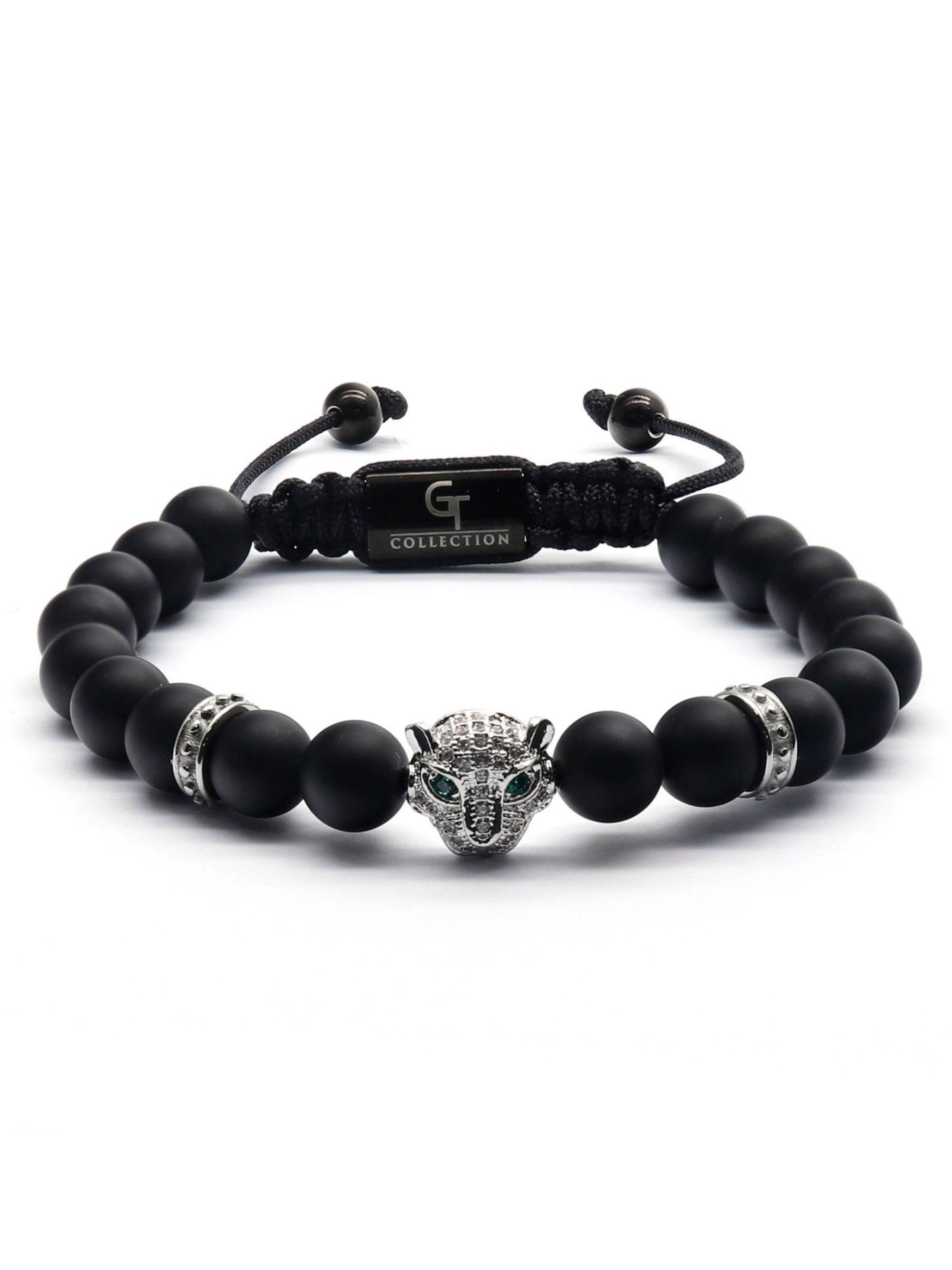 Braccialetto 'LEOPARD' di GT Collection in nero: frontale