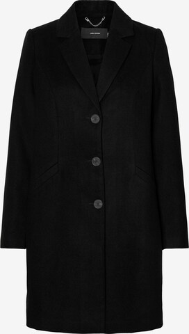 Vero Moda Curve Between-Seasons Coat 'Calacindy' in Black: front