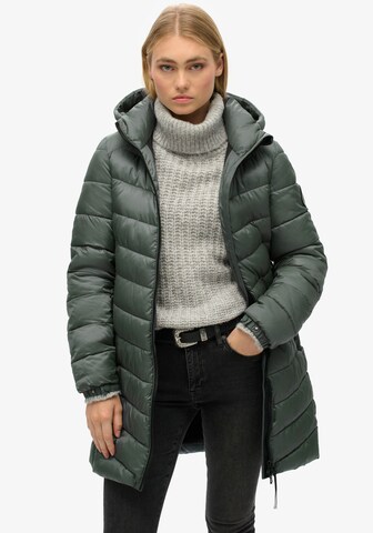 Superdry Winter Coat 'Fuji' in Green: front