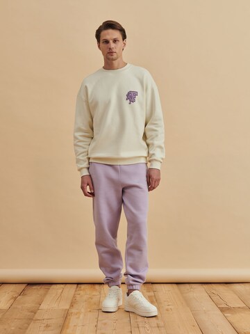 DAN FOX APPAREL Sweatshirt 'Jesper' in White