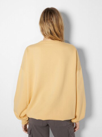 Sweat-shirt Bershka en jaune