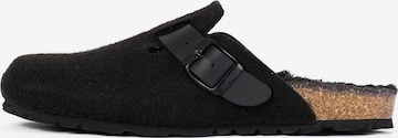 Bayton Clogs in Black: front