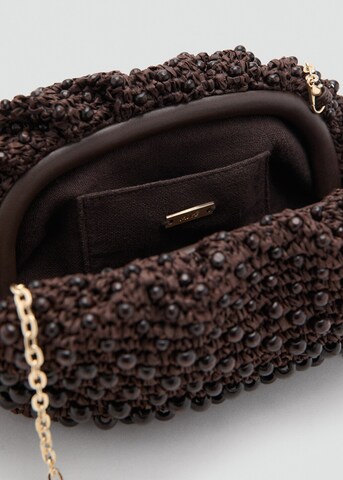 MANGO Clutch 'Puglia' in Brown