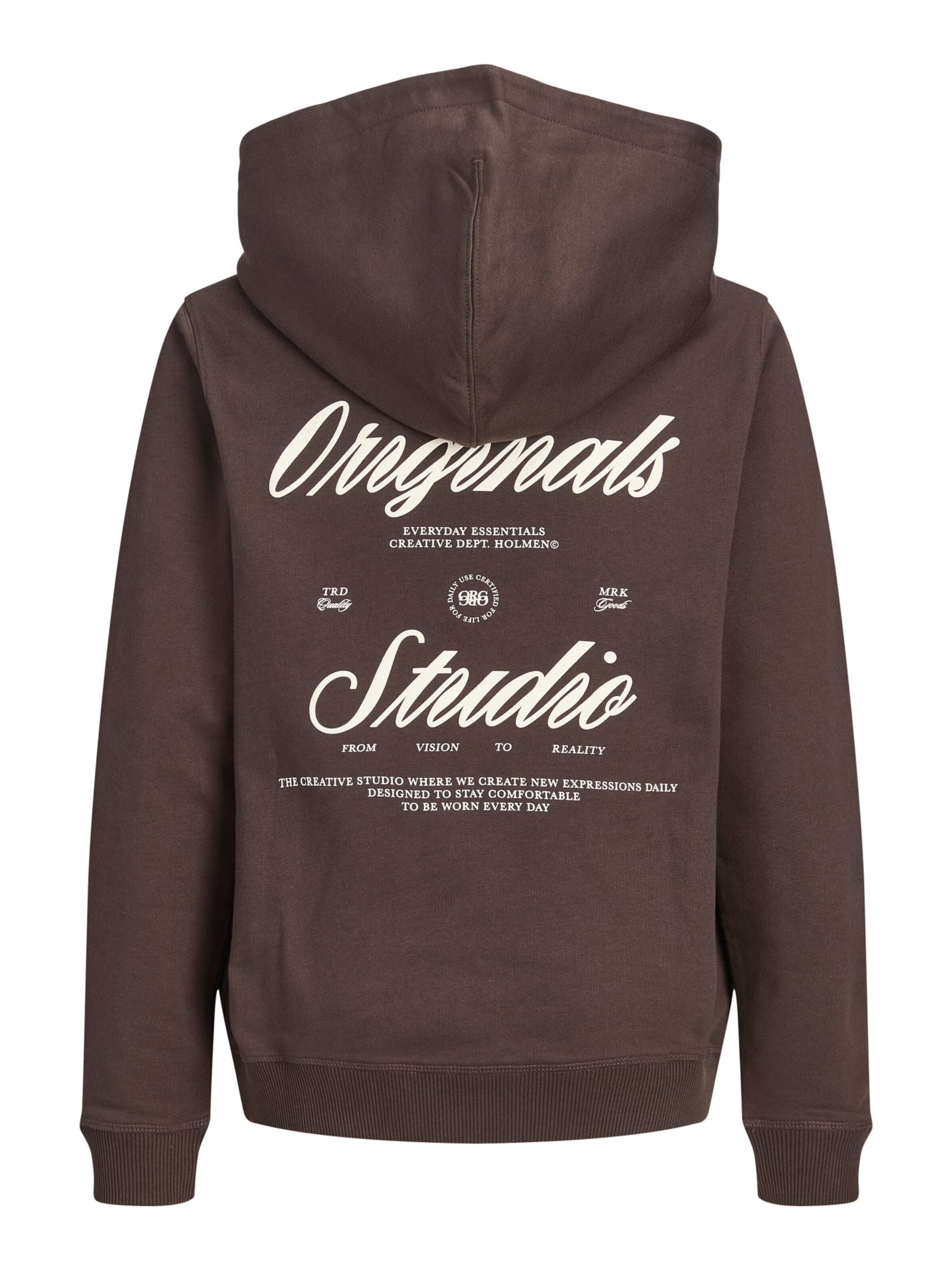 Jack & Jones Junior Sweatshirt 'norrebro' in Bruin