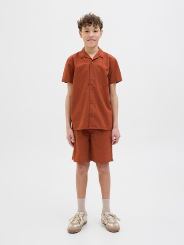 Coupe regular Chemise Jack & Jones Junior en marron
