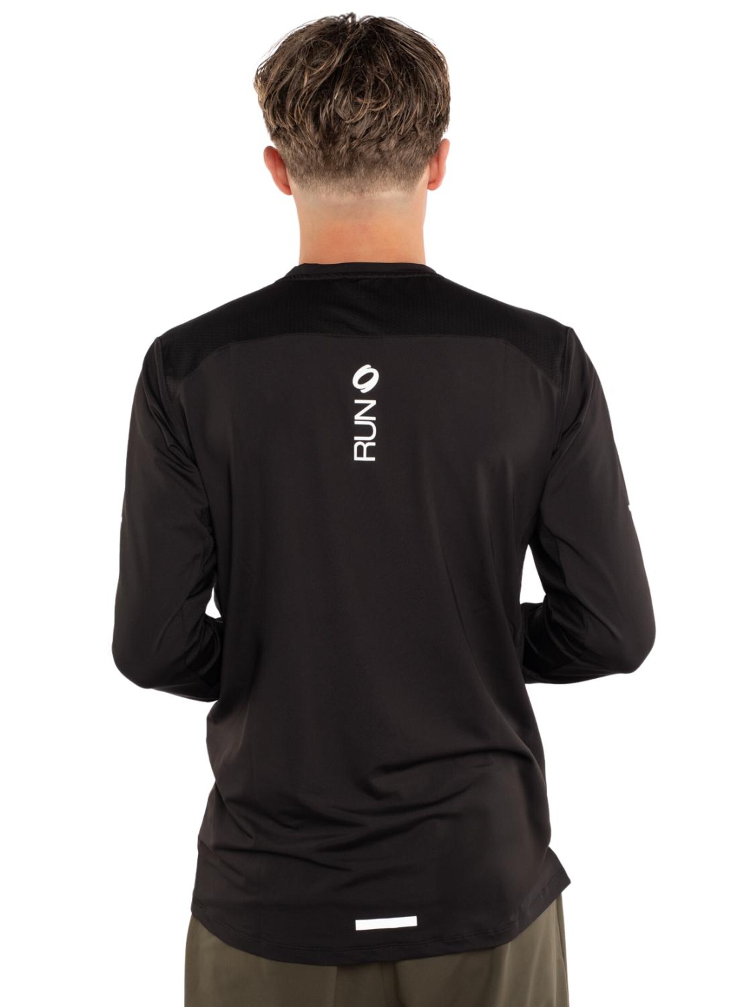 mymotus Functioneel shirt 'Mymotus® Men, black, reflective details' in Zwart