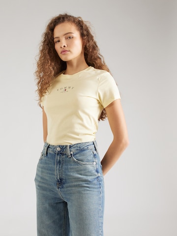 Maglietta 'Essential' di Tommy Jeans in giallo: frontale