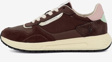US POLO ASSN. - Zapatillas deportivas bajas 'Seneka' en marrón: frente