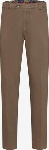 Meyer Hosen Regular Chino Pants 'Roma' in Brown: front