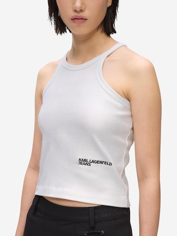 KARL LAGERFELD JEANS - Top 'KLJ Coated Ribbed Tank B1W17052' en plata