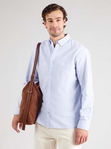 Coupe regular Chemise 'JJOXFORD' JACK & JONES en bleu : devant