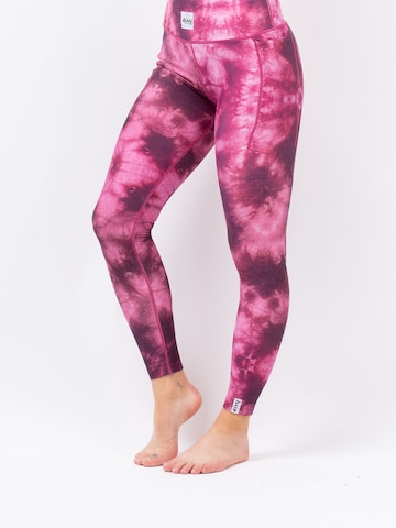 Skinny Pantalon de sport Eivy en rose : devant