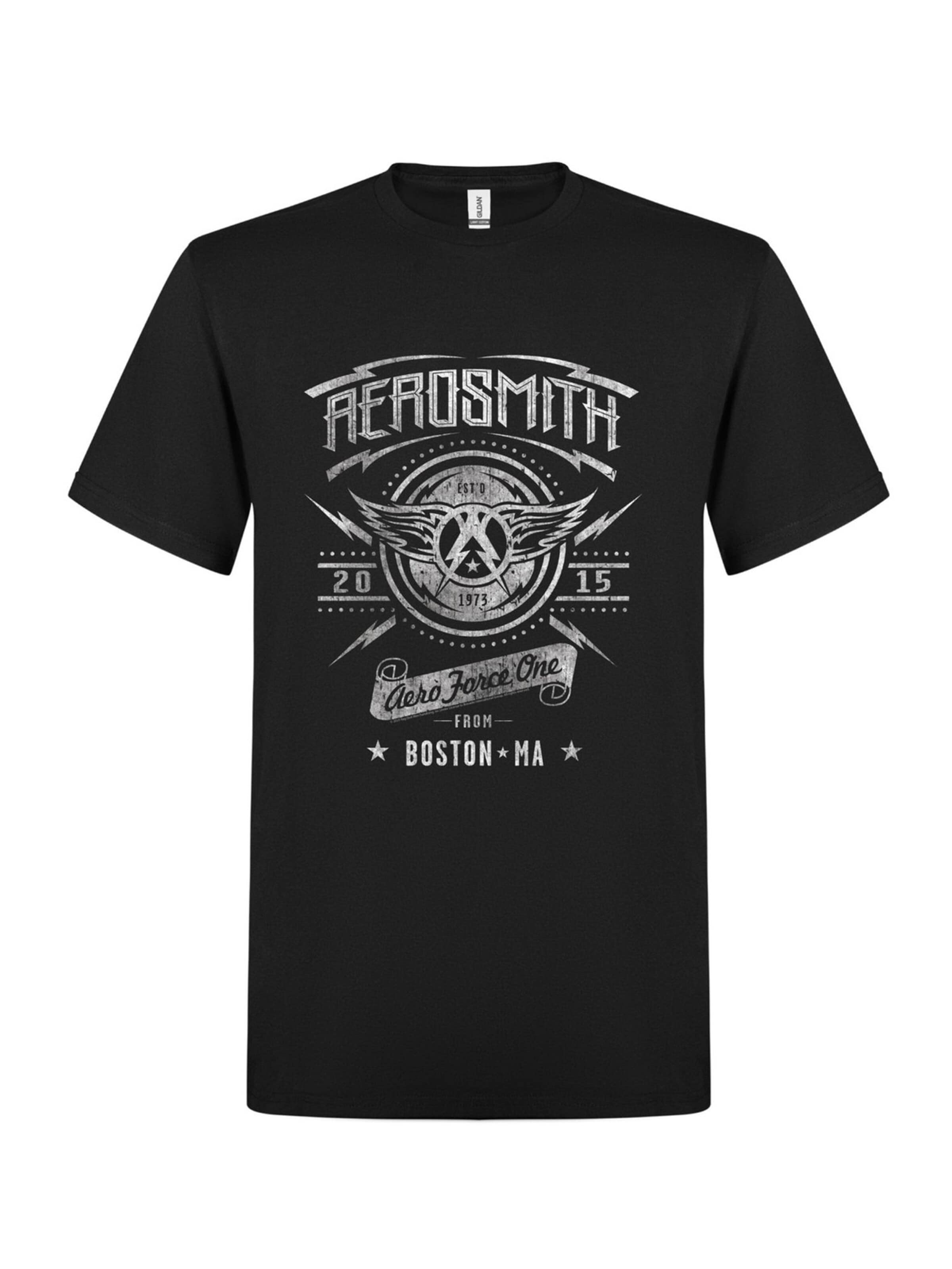 Aerosmith Shirt 'Aerosmith Aero Force One' in Black: front