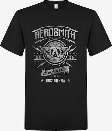 T-Shirt 'Aerosmith Aero Force One' Aerosmith en noir : devant