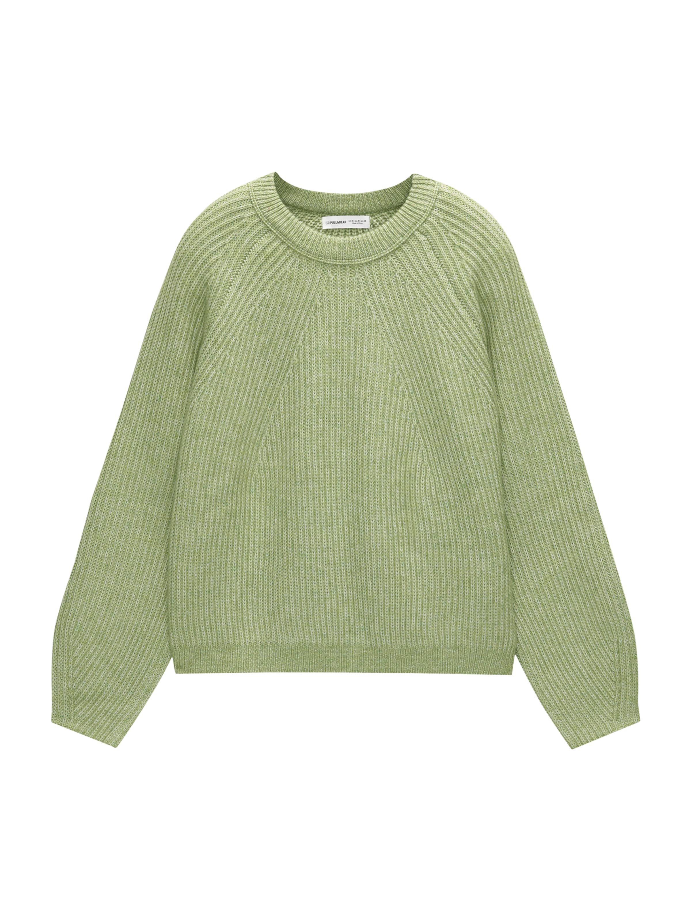 Pull&Bear Sweter w kolorze zielony: przód