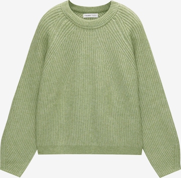 Pull-over Pull&Bear en vert : devant