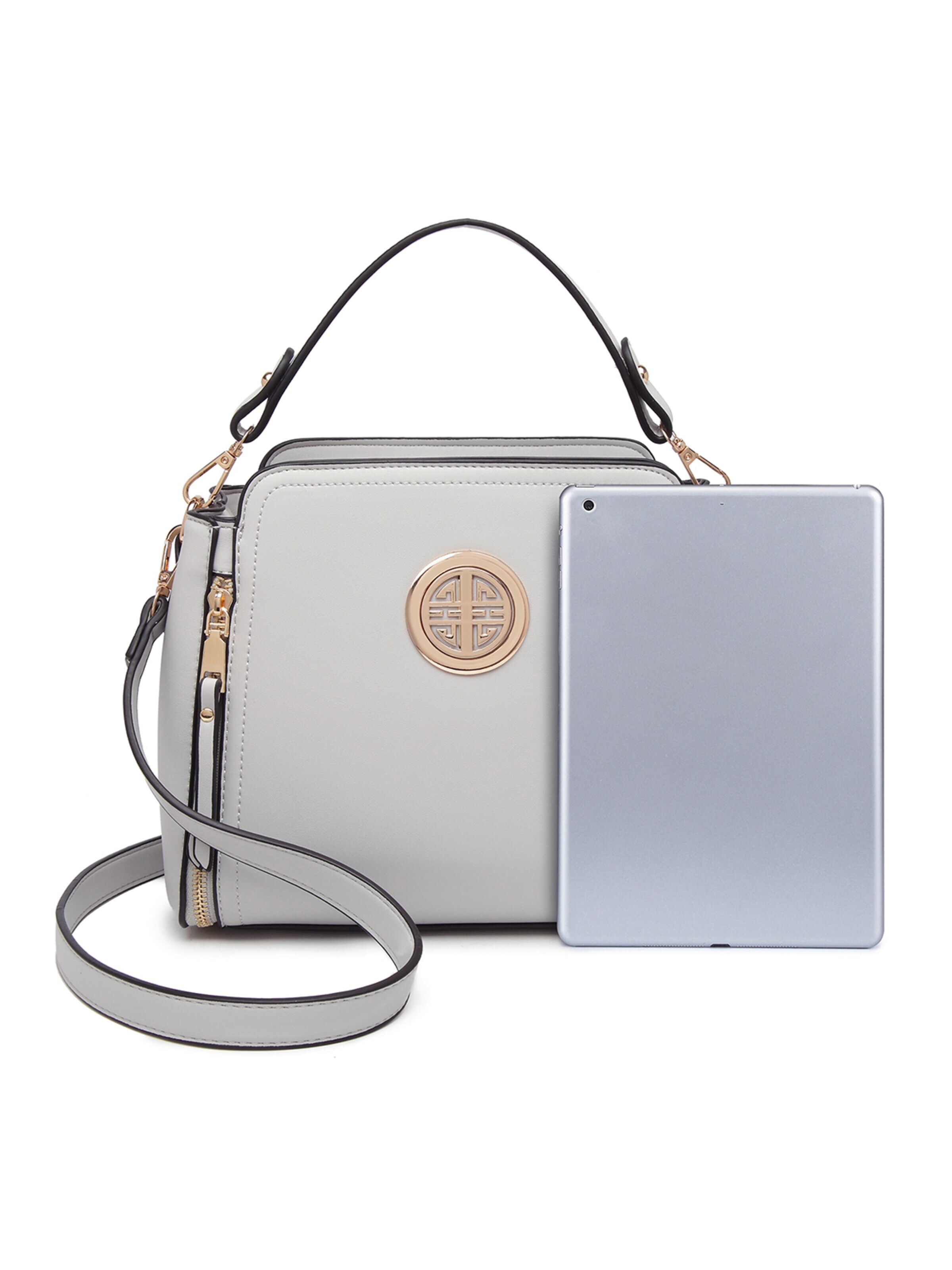 Miss Lulu Shoulder Bag in Grey