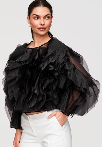 Ombre Blouse in Black