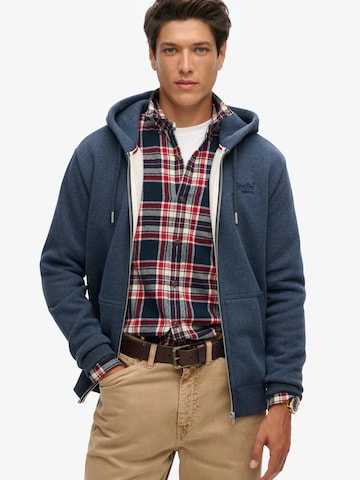 Giacca di felpa 'Essential' di Superdry & Co in blu: frontale
