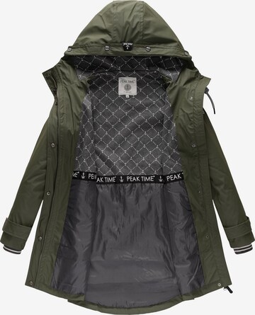 Manteau fonctionnel 'L60042' Peak Time en vert