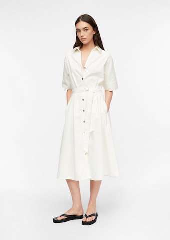 COMMA Shirt dress in White: front