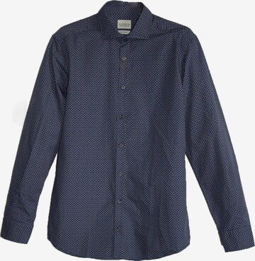 Black Label Shirt Regular fit Business Shirt 'PRINT' in Blue: front