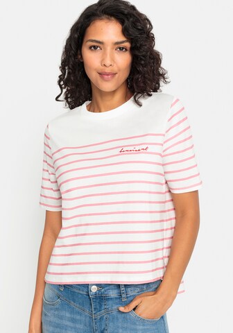 LASCANA T-shirt i rosa: framsida