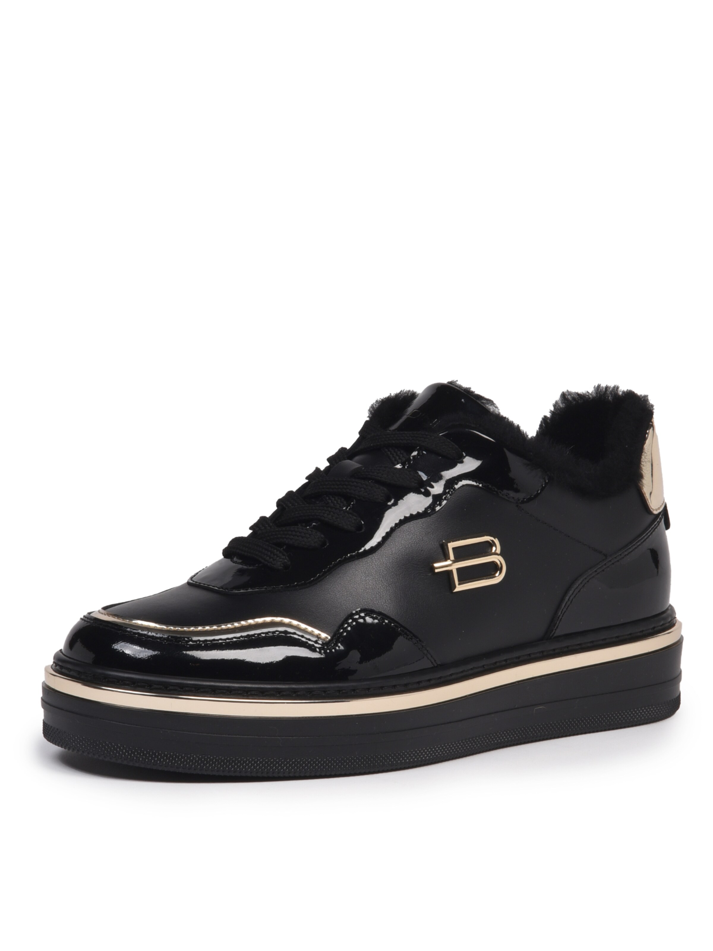 BALDININI Sneakers laag in Zwart: voorkant