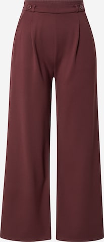 ABOUT YOU Pleat-Front Pants 'Ingeborg' in Red: front