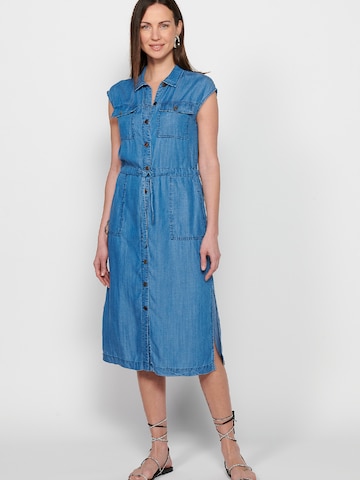 KOROSHI Shirt dress in Blue