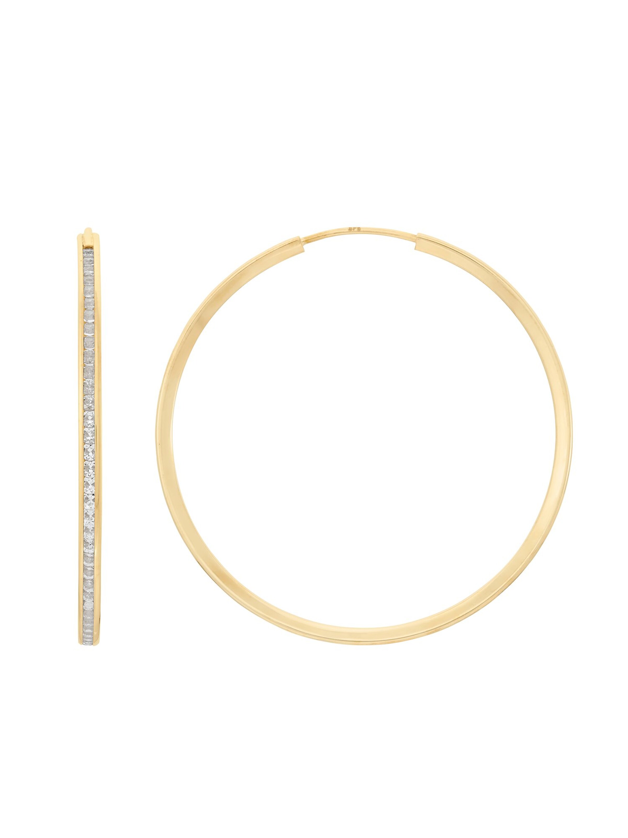 FAVS Earrings in Gold: front