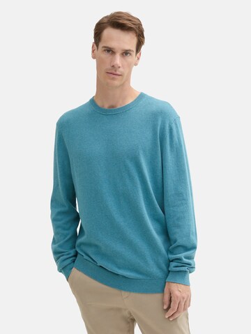 TOM TAILOR Sweater in Blue: front