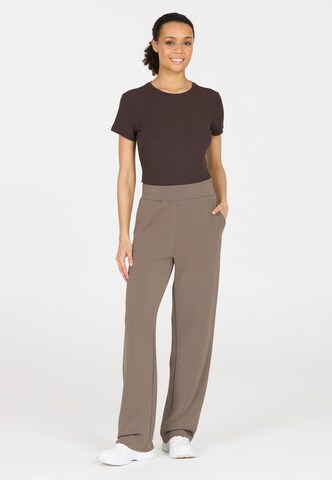 Athlecia Loose fit Sports trousers 'Jacey' in Brown